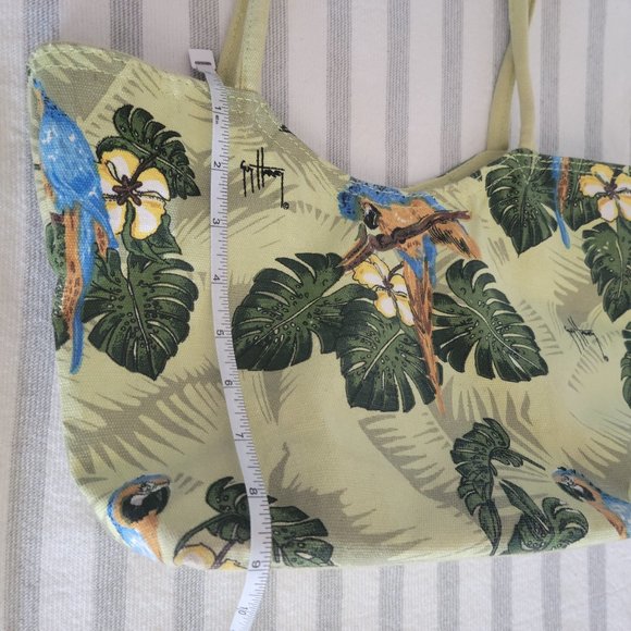 Guy Harvey Beaded Canvas Small Shoulder Bag - Picture 12 of 14